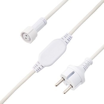 Блок питания для уличных гирлянд 230В, 4А, белый каучук, IP67 NEON-NIGHT