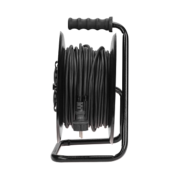 Удлинитель силовой КГ на катушке 4 гнезда, с/з, 50м, 3х1,5мм², IP44 c защитными крышками, металлическая катушка REXANT