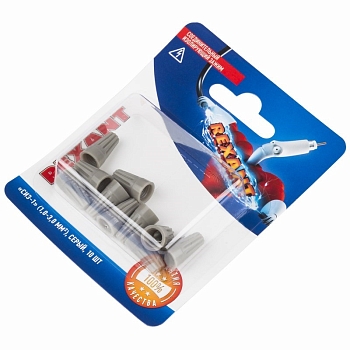 Соединительный изолирующий зажим REXANT "СИЗ-1", 1,0-3,0 мм², серый, 10 шт.