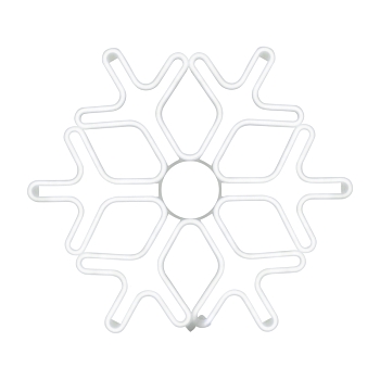 Фигура Снежинка из гибкого неона, 60х60 см, цвет свечения синий NEON-NIGHT