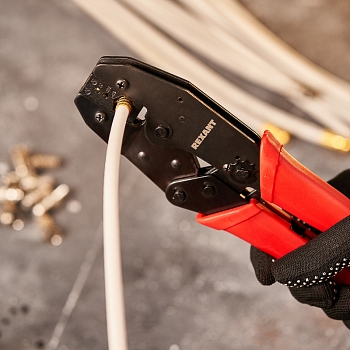 Кримпер HT-336K для обжима F и BNC разъемов типа RG-8, RG-11, RG-174, RG-179, RG-213 REXANT