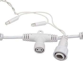 Гирлянда светодиодная Занавес 2х3м 600 LED БЕЛЫЙ белый ПВХ IP65 эффект мерцания 230В нужен блок 303-500-1 NEON-NIGHT