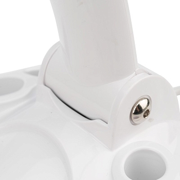 Лупа настольная 3D с подсветкой 60 SMD LED, сенсорная регулировка яркости, VISAGISTE, ø127мм, белая REXANT