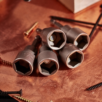 Ключ-насадка 17х65 мм, 1/4" магнитная (упак. 5 шт.) Kranz