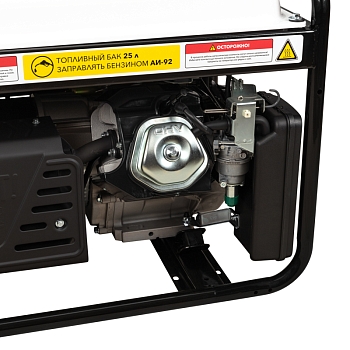 Генератор бензиновый KR9000EA, 9,0кВт, 230В, 25л, коннектор автоматики, электростартер KRANZ