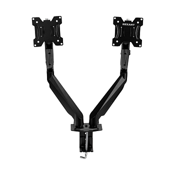 Кронштейн для двух мониторов 13"-32", настольный с газлифтом, REXANT