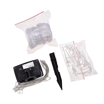 Гирлянда садовая Денг, 335см, 3000К, встроенный аккумулятор, солнечная панель, коллекция Пекин REXANT