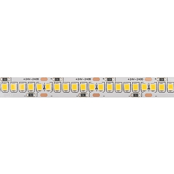 Лента светодиодная 24В, SMD2835, 19,2Вт/м, 240 LED/м, 3000К, 15мм, 5м, IP20 LAMPER