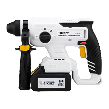 Перфоратор аккумуляторный, SDS-plus, 2,2Дж, 1х4Ач, в кейсе KRANZ