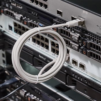 Шнур коммутационный, патч-корд F/UTP RJ45-RJ45, CAT 5e, LSZH серый, 1,5м REXANT