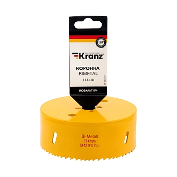 Коронка Bimetal 114мм KRANZ