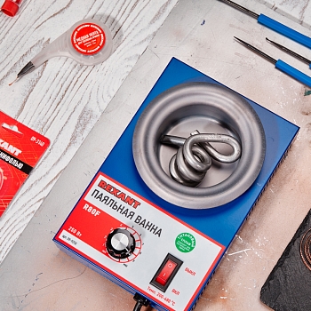 Паяльная ванна, модель R80F, 250Вт, ø80мм, 200-480 °C, бессвинцовая REXANT