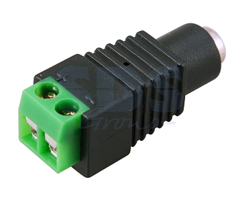 Разъем питания DC гнездо 2,1х5,5мм с клеммной колодкой PROconnect