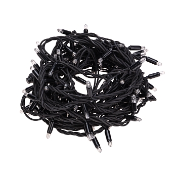 Гирлянда светодиодная Нить 12м 120 LED МУЛЬТИКОЛОР черный каучук IP67 постоянное свечение 230В соединяется нужен блок 315-000 NEON-NIGHT