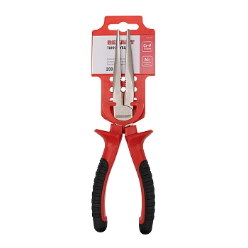 Тонкогубцы 200мм никелированные, двухкомпонентные рукоятки REXANT