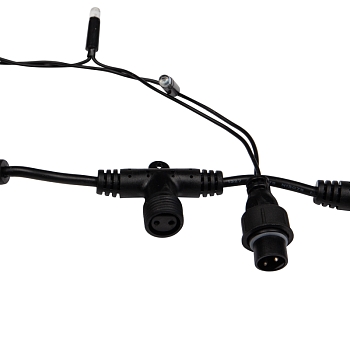 Гирлянда светодиодная Занавес 2х3м 600 LED ТЕПЛЫЙ БЕЛЫЙ черный ПВХ IP65 постоянное свечение 230В нужен блок 303-500