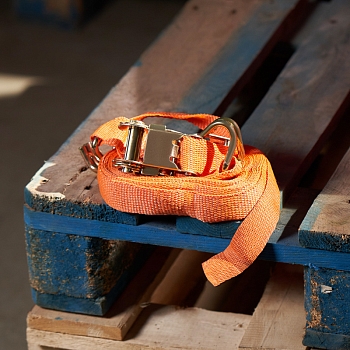 Ремень стяжной для груза, багажный, с крюками и храповым механизмом, 8х0,038м REXANT