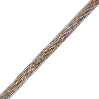 Трос стальной в ПВХ оплетке d=4,0мм, прозрачный (бухта 100м) REXANT