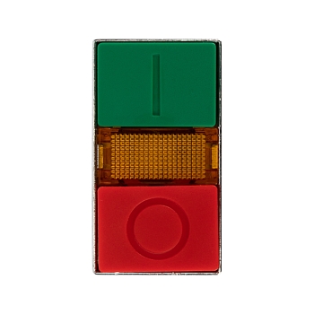 Кнопка LAY5 «I-O» прямоугольная 230 В NO+NC