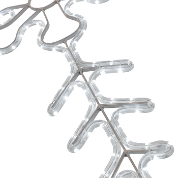 Фигура световая Снежинка цвет белый, размер 95x95 см, мерцающая NEON-NIGHT