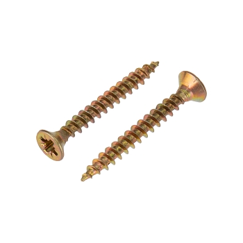 Саморез универсальный 4,0х30 мм, желтый цинк, пакет (1000 шт/уп) KRANZ