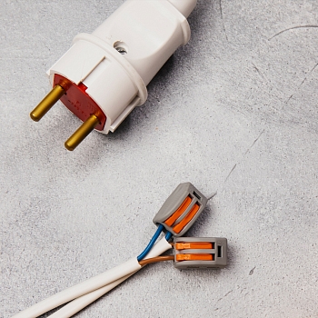 Универсальная клемма СМК 222-412, 2-проводная серая 0,08-2,5/4 мм² (50 шт/уп) REXANT