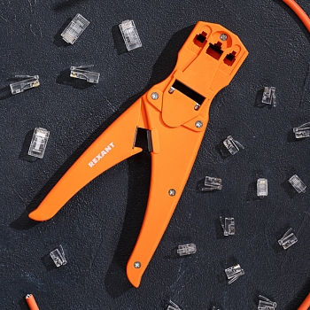 Кримпер HT-468S для обжима 8P8C, 6P6C, 4P4C REXANT