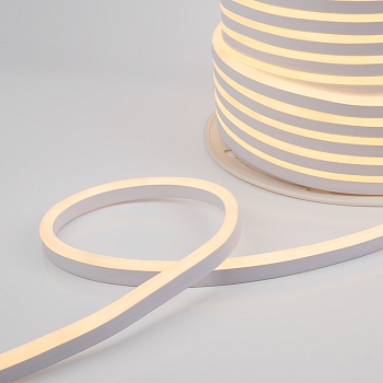 Гибкий неон LED SMD 8х16 мм, теплый белый, 120 LED/м, бухта 100 м