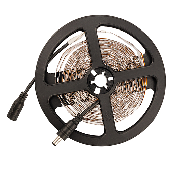 LED лента 5м открытая, 10 мм, IP23, SMD 5050, 60 LED/m, 12 V, цвет свечения желтый LAMPER