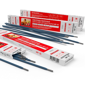 Электрод MP-3C REXANT, 350 мм/3 мм, пачка 1 кг