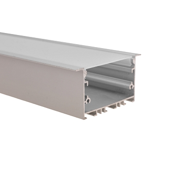 Комплект врезного алюминиевого профиля с рассеивателем, 62х32мм, 2м REXANT