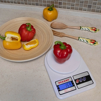 Весы настольные электронные, универсальные, от 1 гр. до 5 кг, пластик  REXANT