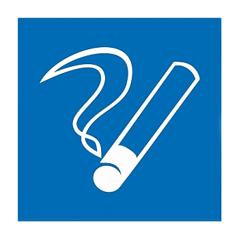 Наклейка информационный знак "Место курения" 200х200 Rexant