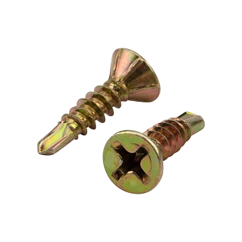 Саморез оконный сверло 3,9х16мм, желтый цинк, короб (1000 шт/уп) KRANZ